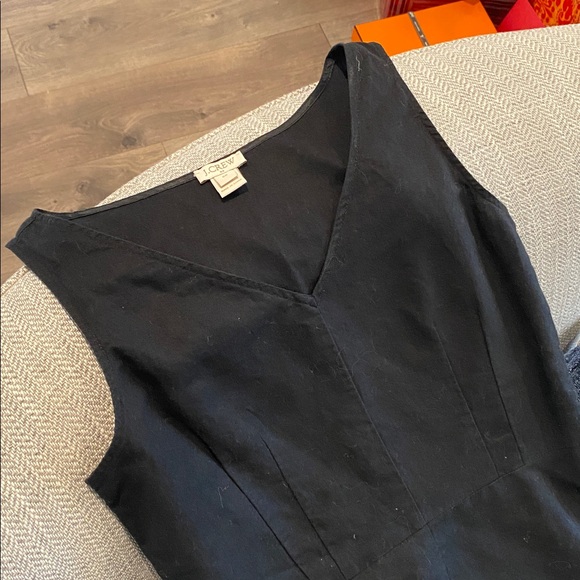 J Crew Black Linen Peplum Top - Picture 5 of 5